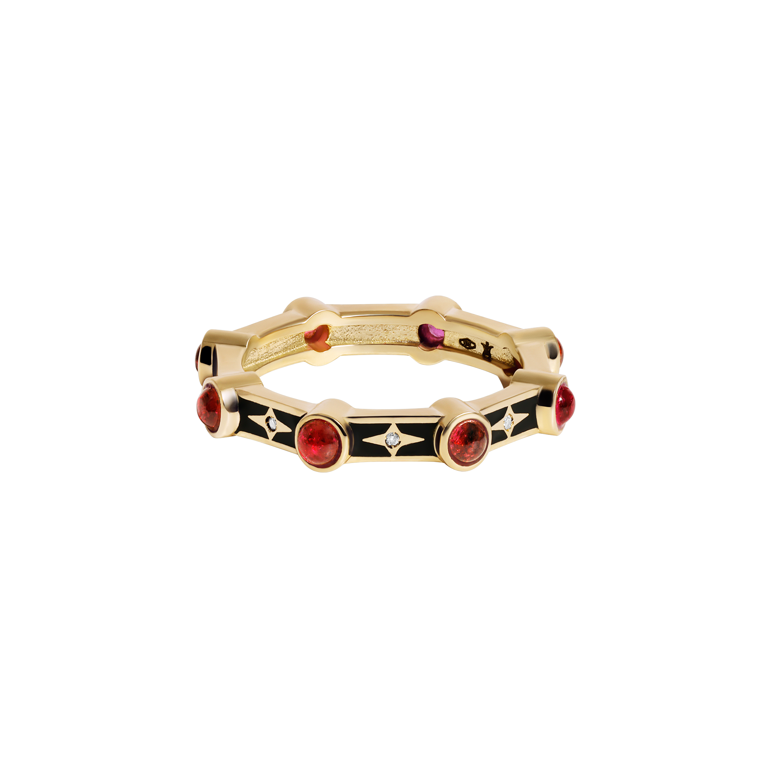 Dotted Stellar Ring Rubis