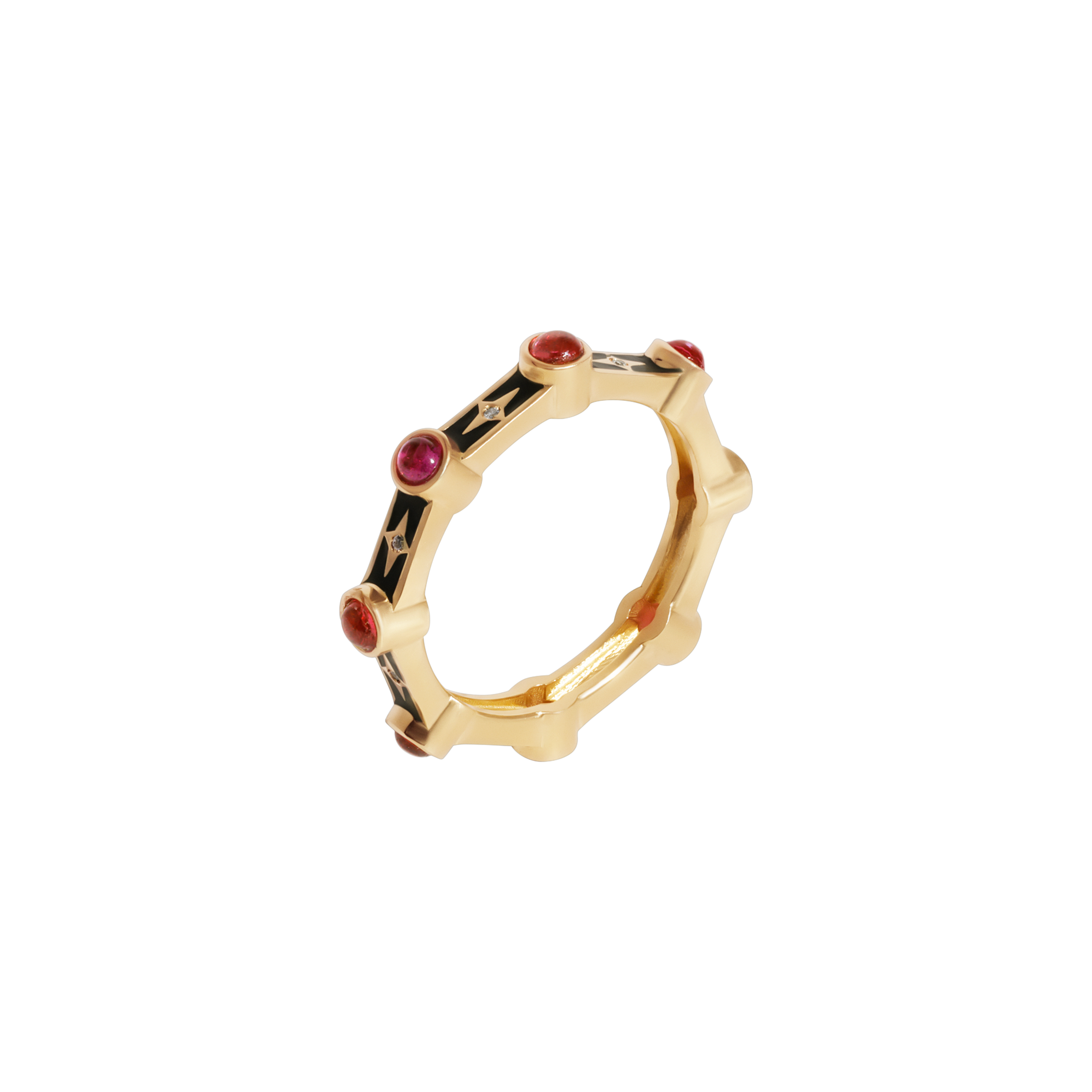 Dotted Stellar Ring Rubis