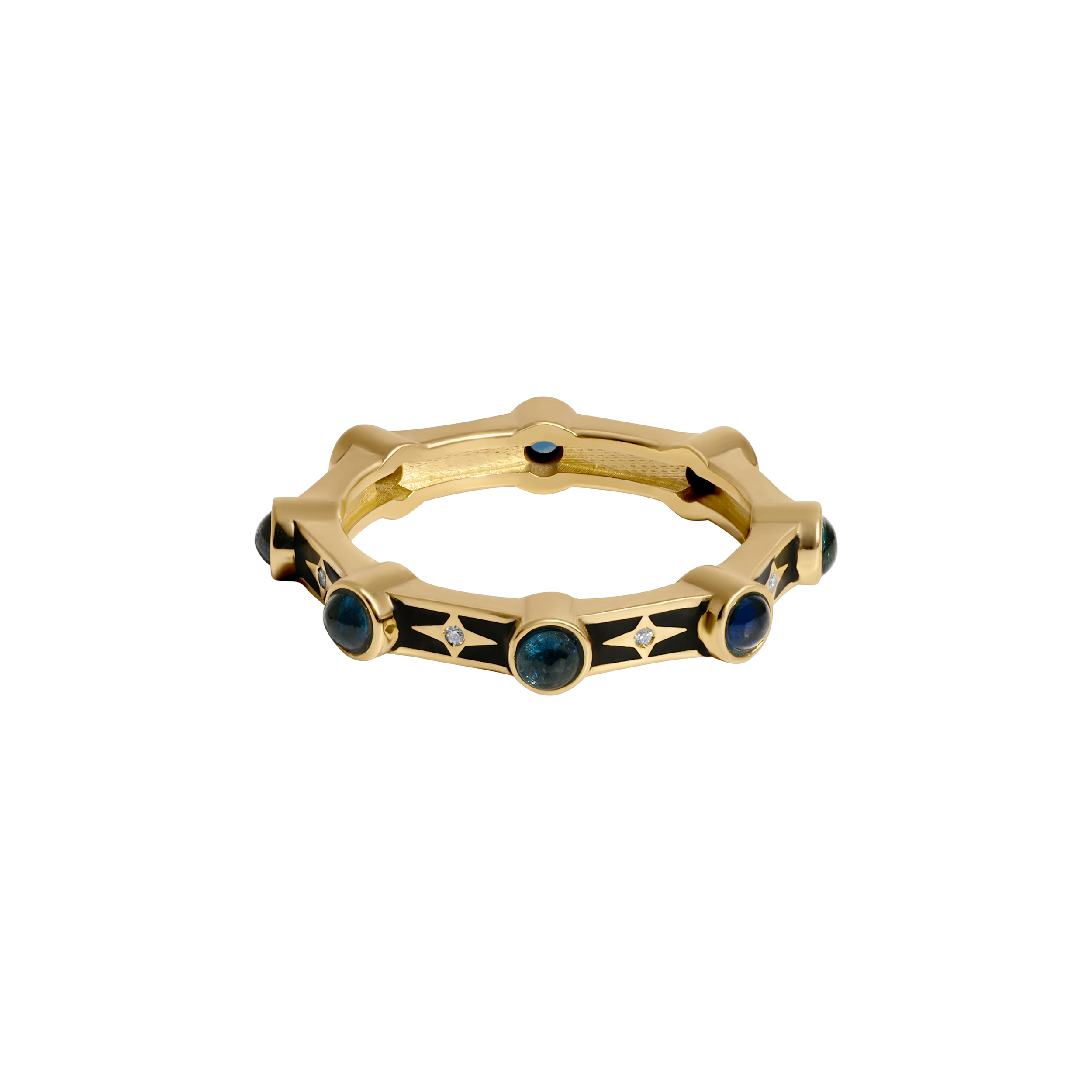 Dotted Stellar Ring Saphir