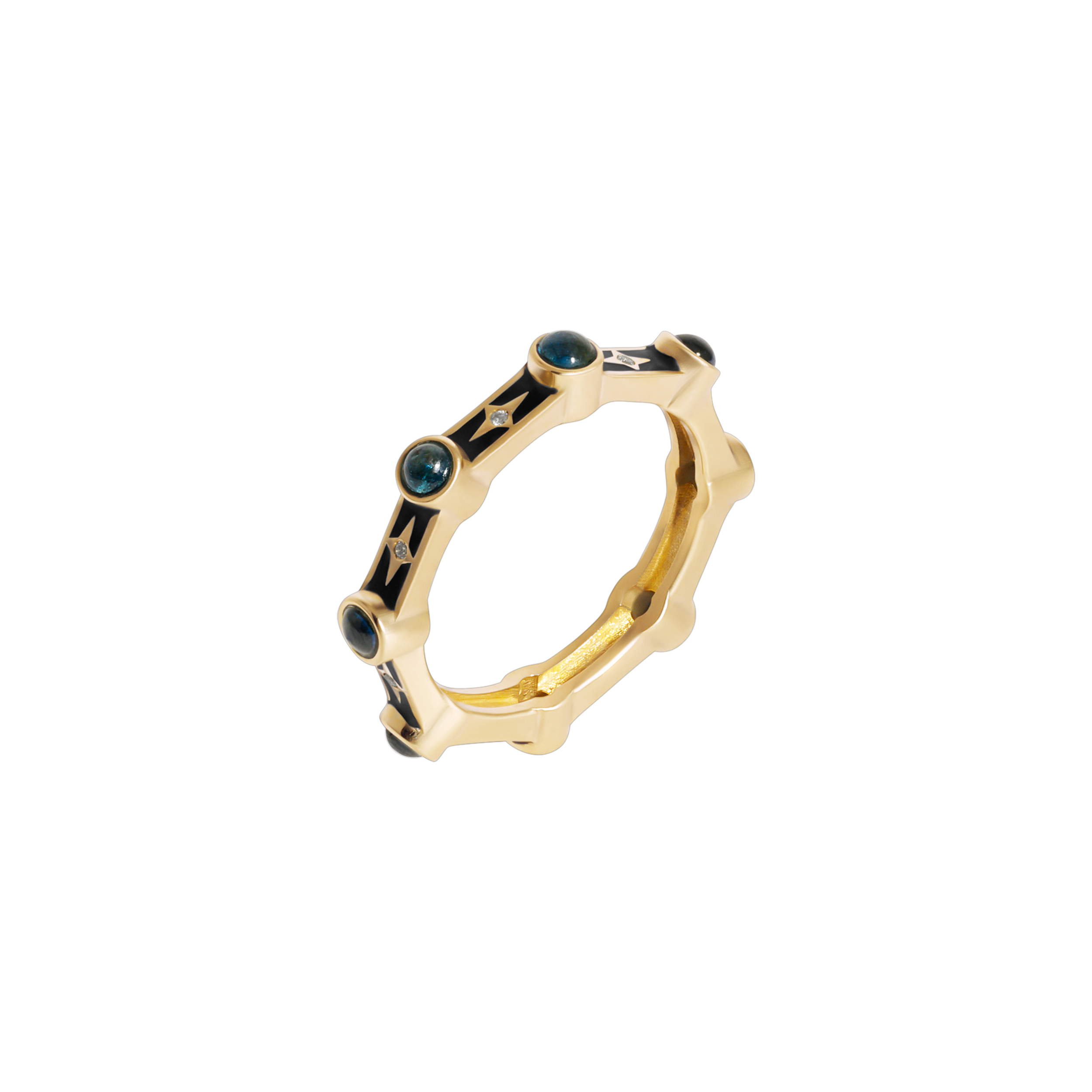 Dotted Stellar Ring Saphir
