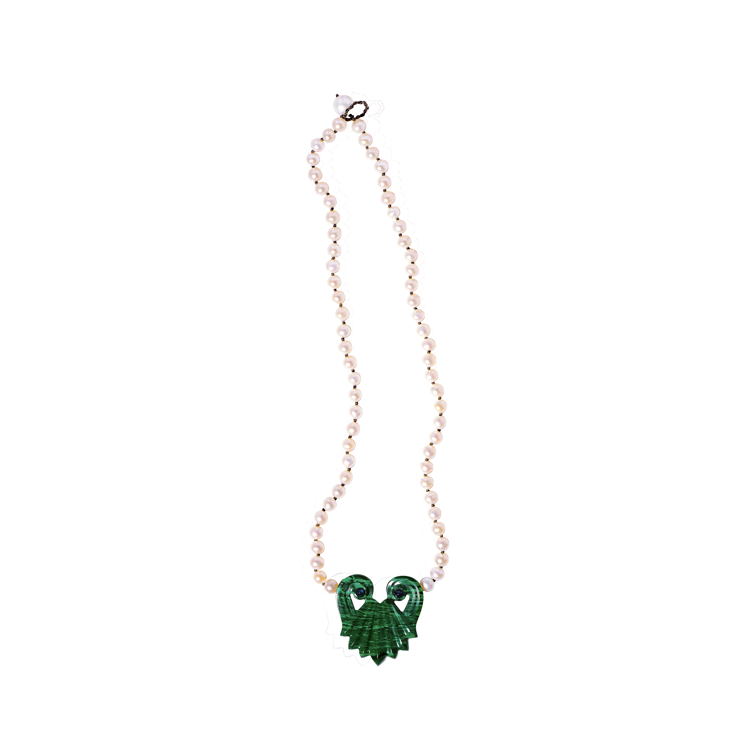 Jovis Pendant on pearl Necklace