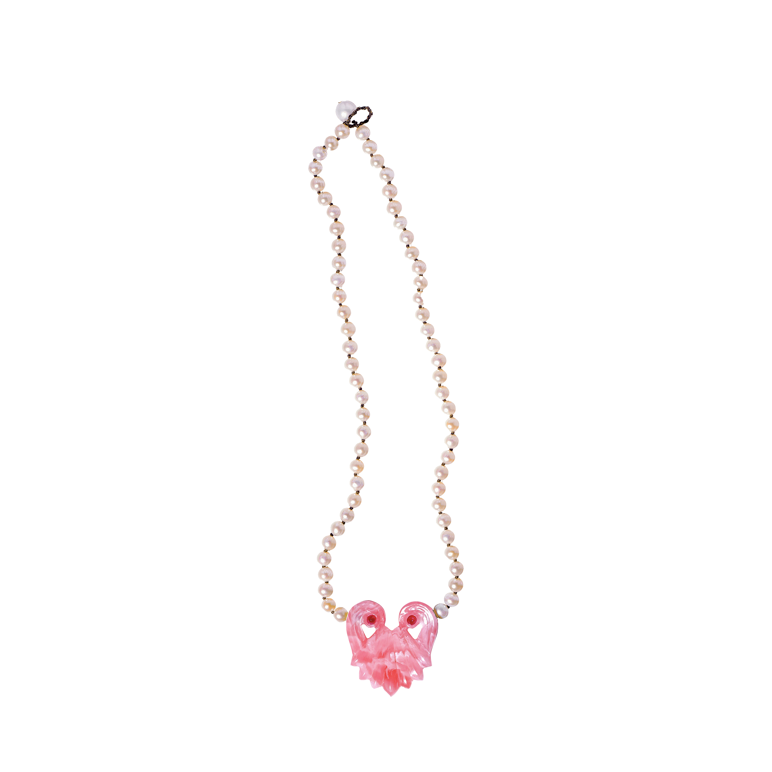 Jovis Pendant on pearl Necklace