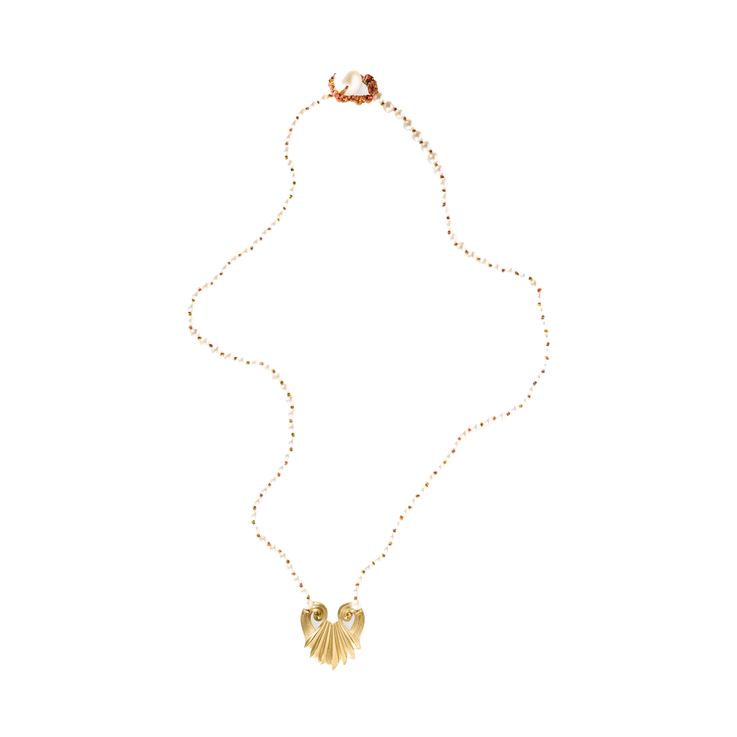 Jovis Pendant on pearl Necklace